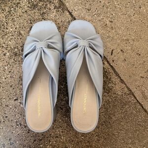 Intentionally Blank baby blue block heel - size 6